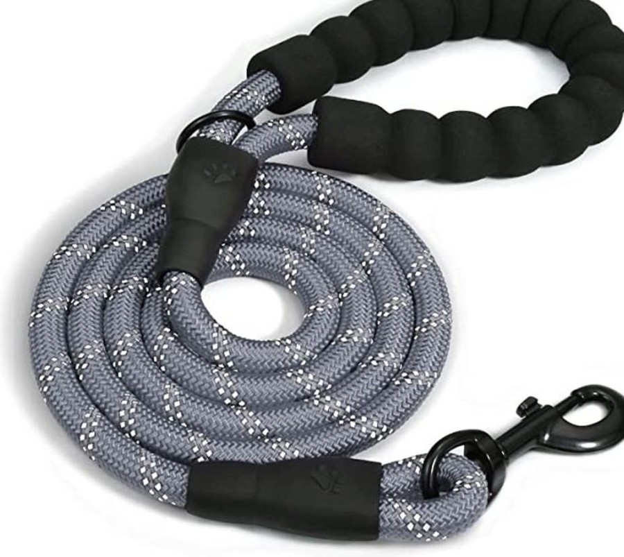 Collars, Leads & Accessories Doggy Tales | Heavyweight Rope Climbing Leash - Gray