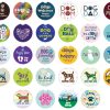 Travel dog speak | Car Coaster Assortment -Includes 4 Each Of 16 Designs Only (Display Not Included)