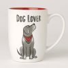 Bowls & Feeding Supplies PetRageous Designs! | Dog Lover Stoneware Mug, White/Red