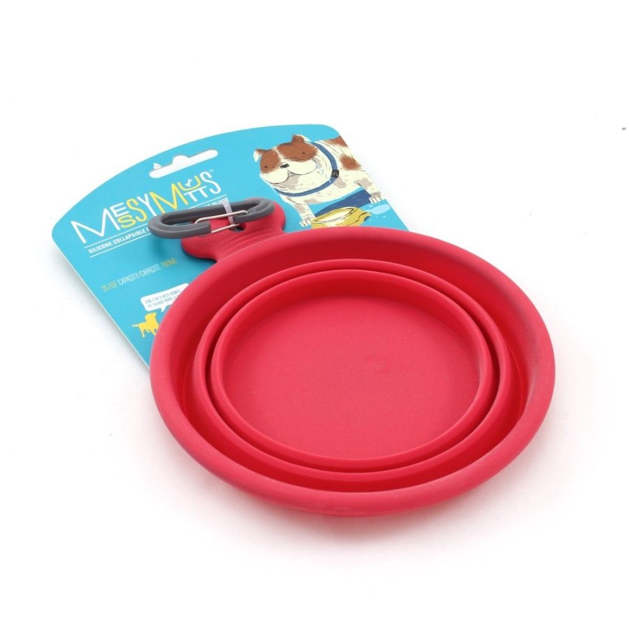 Travel Messy Mutts™ | Messy Mutts Silicone Collapsible Bowl Watermelon