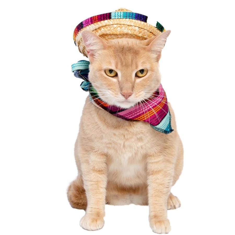 Pet Apparel (Continued) Pet Krewe | Sombrero & Serape Cat Costume