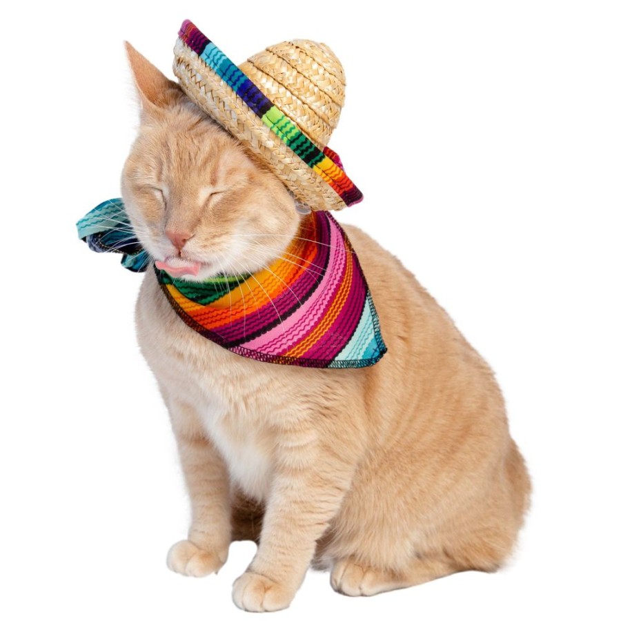 Pet Apparel (Continued) Pet Krewe | Sombrero & Serape Cat Costume