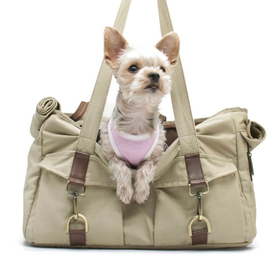 Totes & Carriers Dogo® Pet Fashions | Buckle Tote Bb Beige (Small)