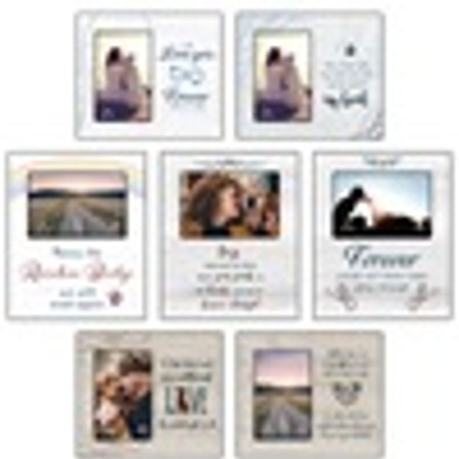 For The Home dog speak | Vertical Picture Frame Assortment 9.5" X 8" Includes 2 Each Of 7 Designs