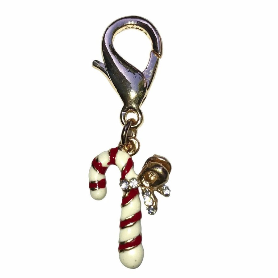 Collars, Leads & Accessories Dog Squad | Candy Cane Dog Collar Charm