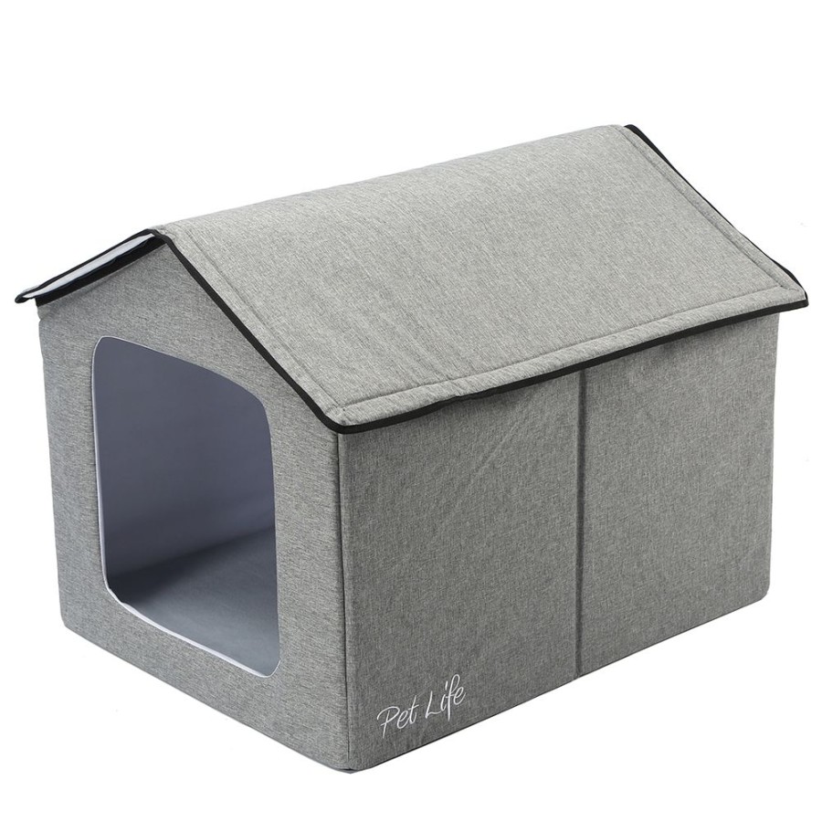 Beds, Crates, Etc. Pet Life | Pet Life " Hush Puppy" Electronic Heating And Cooling Smart Collapsible Pet House