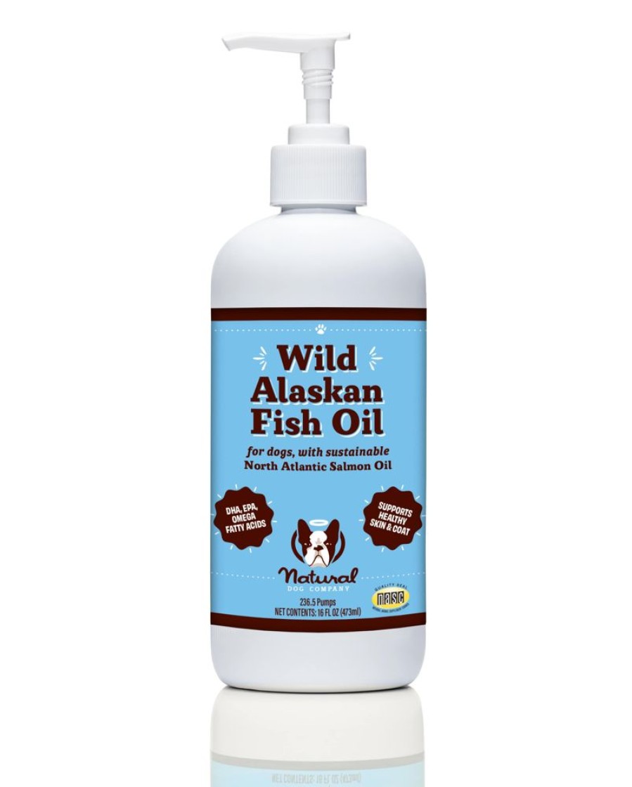 Pet Food Natural Dog Company | Wild Alaskan Fish Oil - 16 Oz. (Case Of 4)