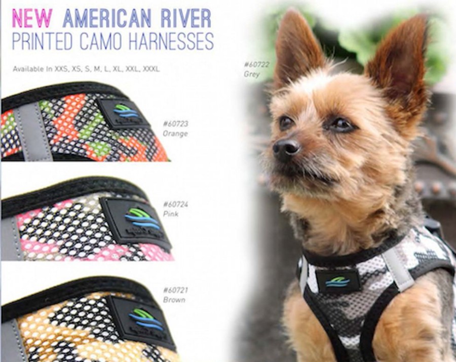 Harnesses Doggie Design, Inc. | Camo American River Choke Free Soft Mesh Harnesses