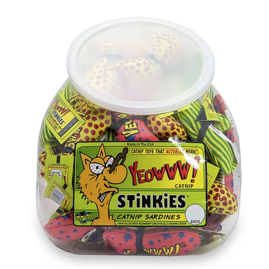 Retail Solutions Yeowww! | Yeowww! Catnip Jug W/51 Stinkies Sardines