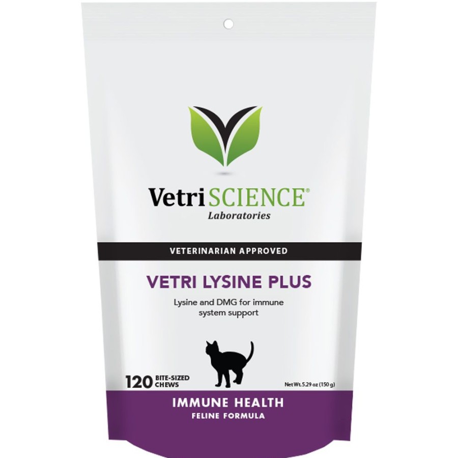 For Cats & Other Critters VetriScience | Vetriscience Vetri-Lysine Plus - Soft Chews (120 Chews)