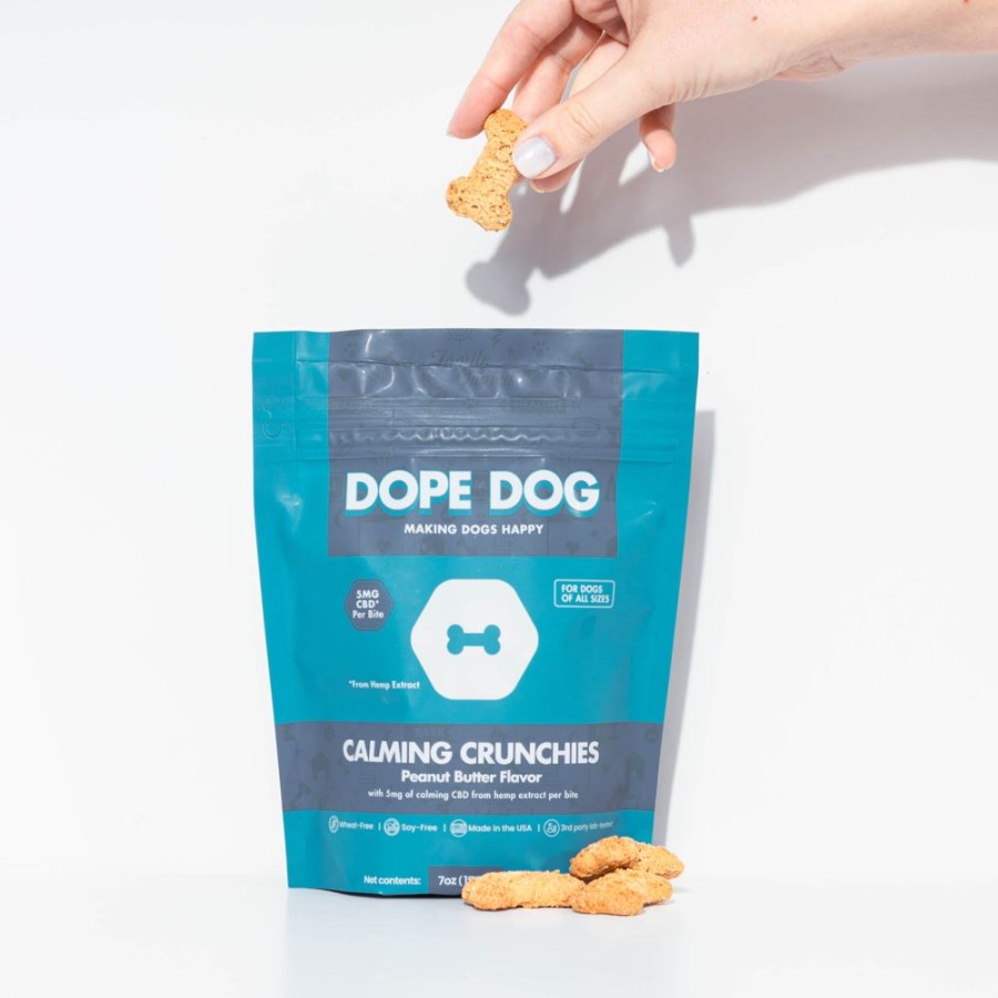 Health & Safety Dope Dog | Calming Crunchies - Peanut Butter Cbd Supplement