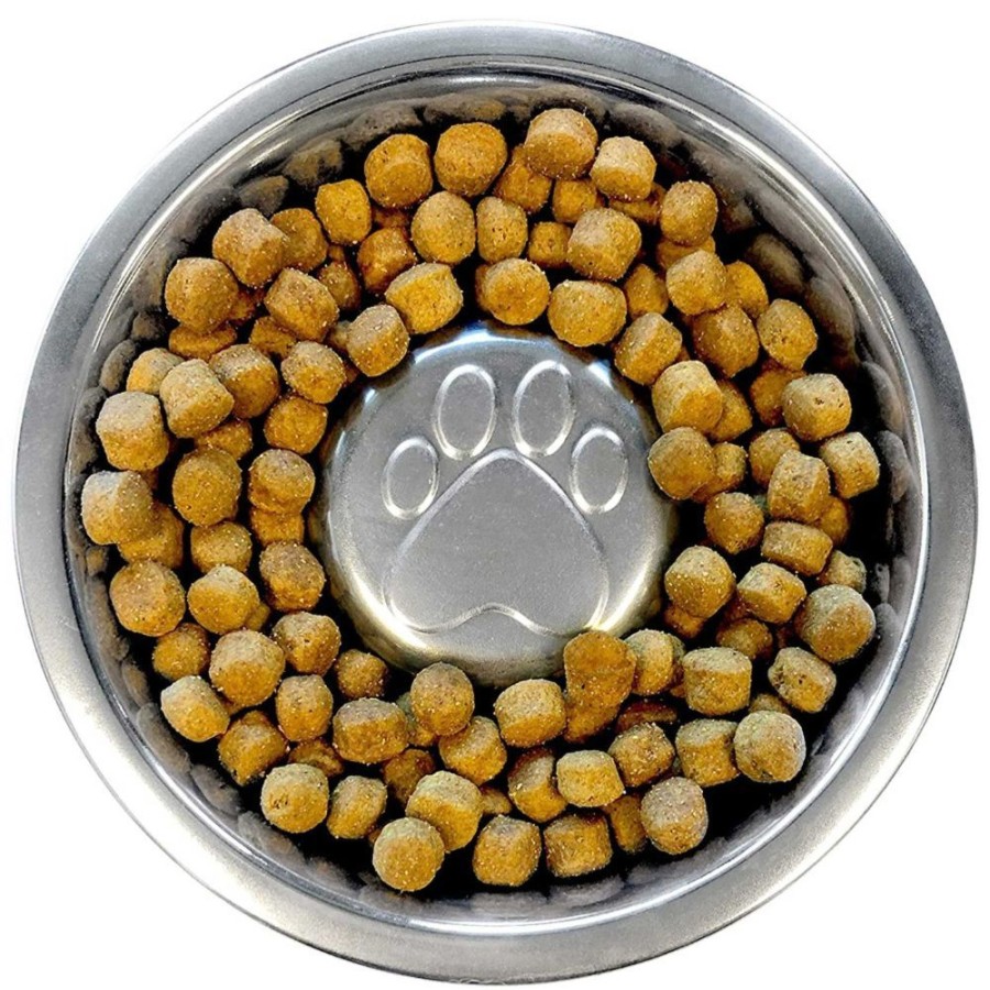 Bowls & Feeding Supplies Neater Pets | Stainless Steel Slow Feed Bowls - Fits Inside Of The Neater Feeder