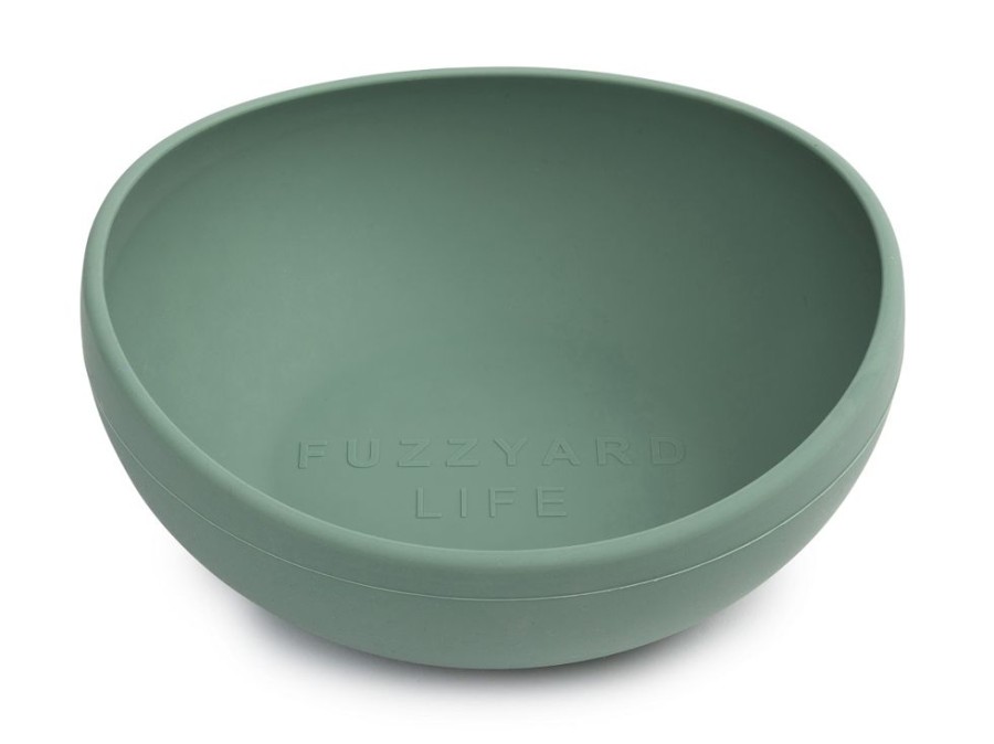 Bowls & Feeding Supplies FuzzYard Life | Silicone Bowl - Myrtle Green M