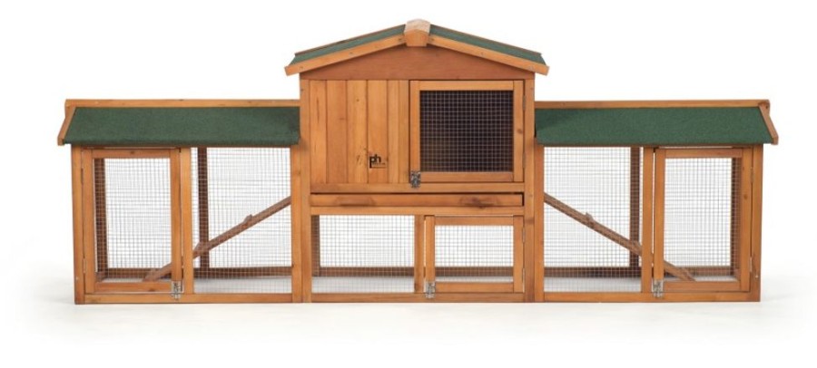 Beds, Crates, Etc. Prevue | Prevue Pet Products Rabbit Hutch With Doublerun Natural, 1Ea