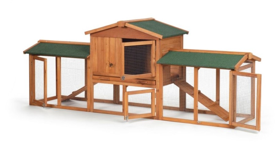 Beds, Crates, Etc. Prevue | Prevue Pet Products Rabbit Hutch With Doublerun Natural, 1Ea