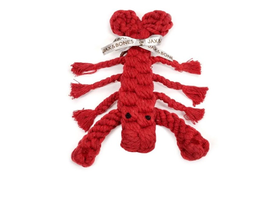 Toys & Playthings Jax & Bones | Jax & Bones Louie The Lobster Rope Dog Toy Jumbo 12"