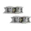 Collars, Leads & Accessories Max's Closet, LLC | Silver Glitter Hair Bows - 2 Bows Per Card