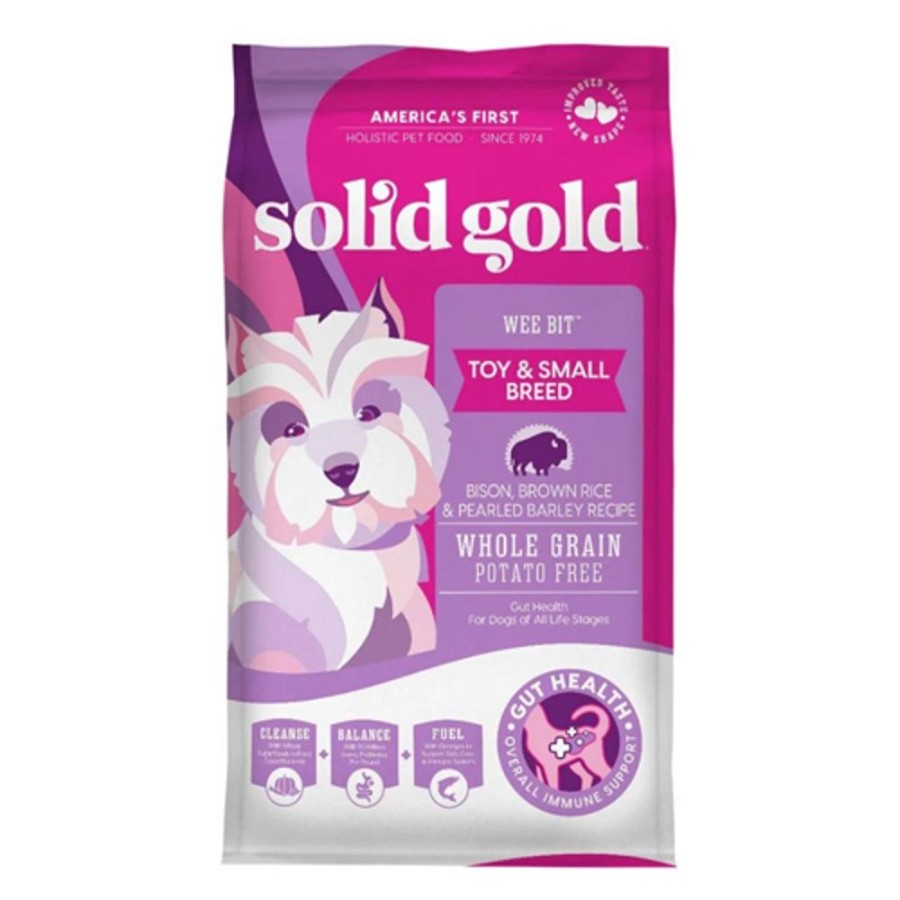 Pet Food Solid Gold | Solid Gold Dog Wee Bit Small Bite Bison All Stages 4Lb