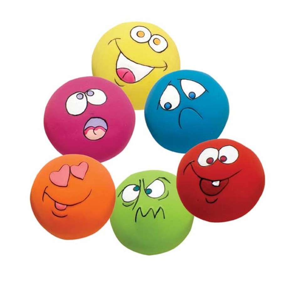 Toys & Playthings Zanies® | Zanies® Latex Funny Ball Toys - Prepack Of 6 Pieces