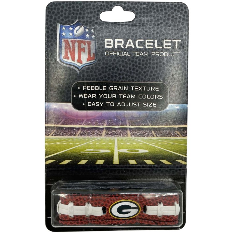 Stuff For Humans Pets First, Inc. | Nfl Green Bay Packers Human Pebble Grain Bracelet