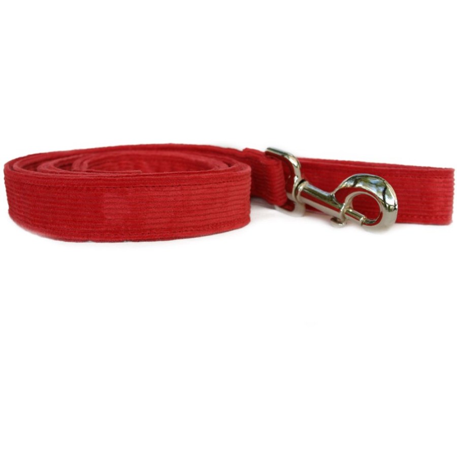 Collars, Leads & Accessories Good Dog Company | Hemp Corduroy Collar, Leashes, Harnesses Red