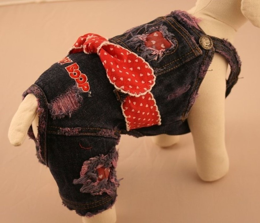 Pet Apparel (Continued) Betty Boop™ Couture | Denim Jumper Distressed