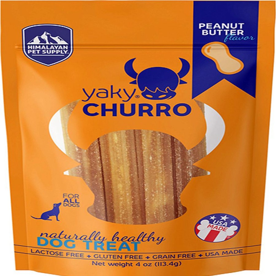 Treats Himalayan Dog Chews | Himalayan Dog Yaky Churro Peanut Butter 4Oz