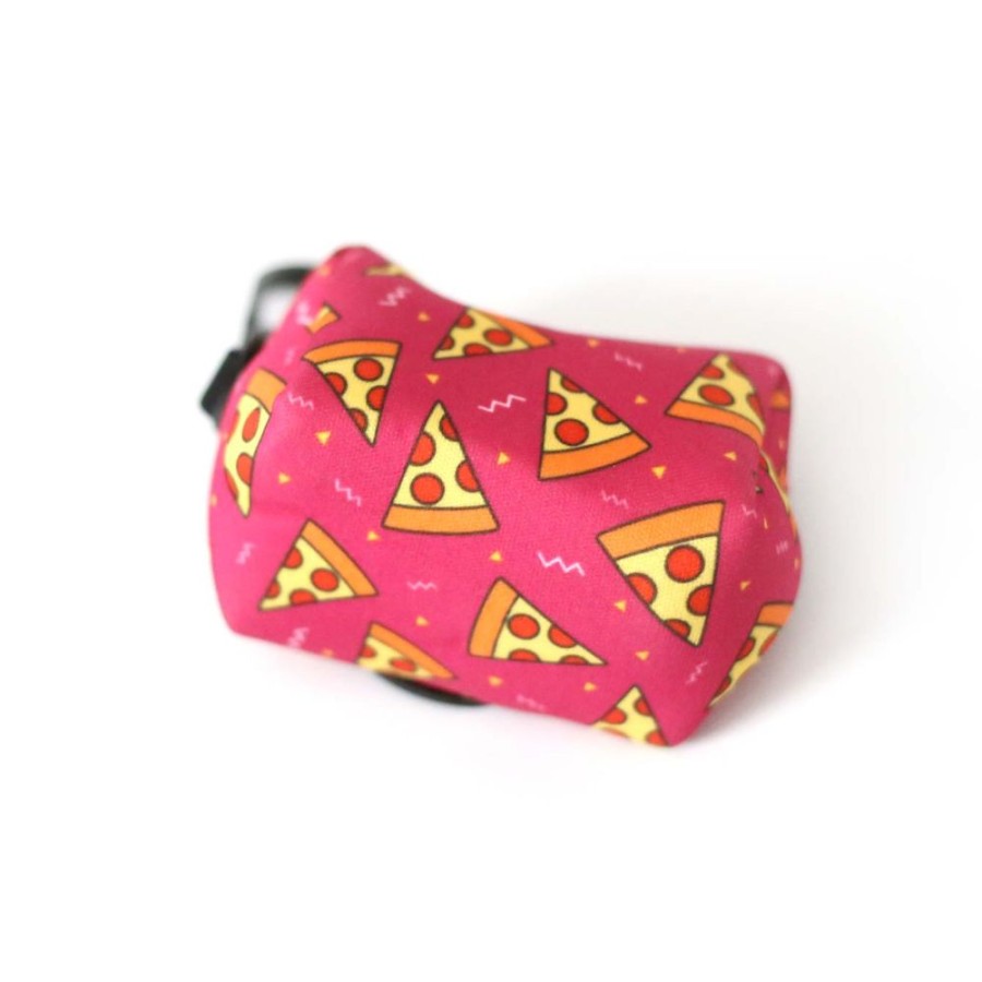 Stuff For Humans Clive and Bacon | Hot Pink Pizza Waste Bag Holder