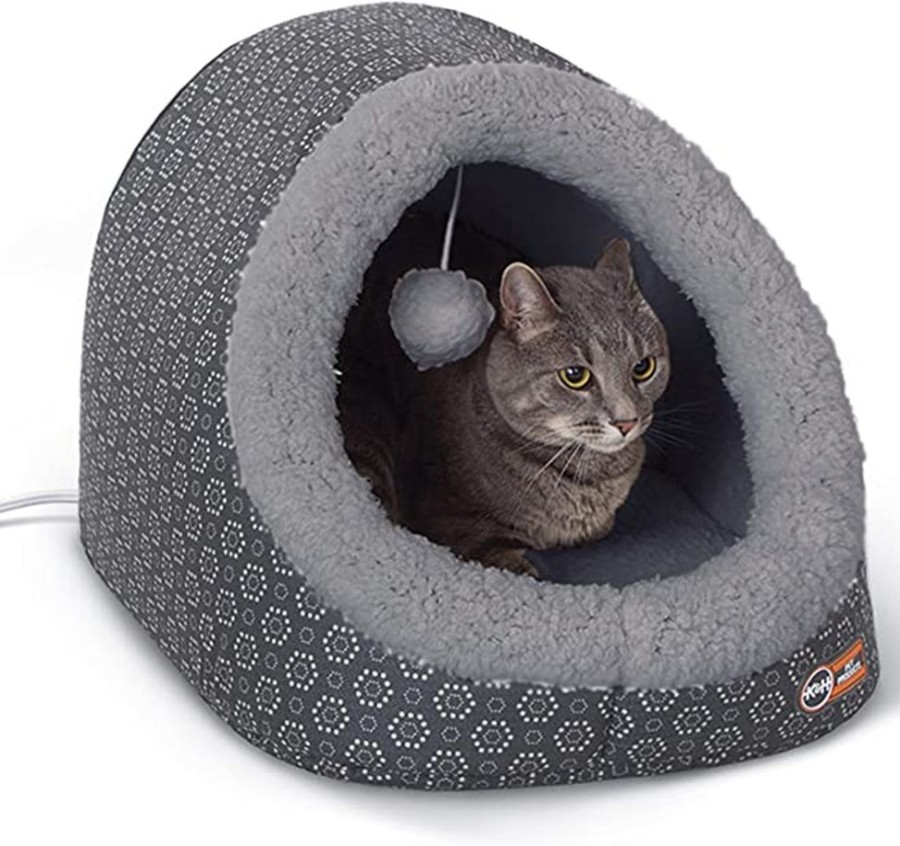 Beds, Crates, Etc. K&H Pet Products | K&H Thermo Pet Cave Geo Flower