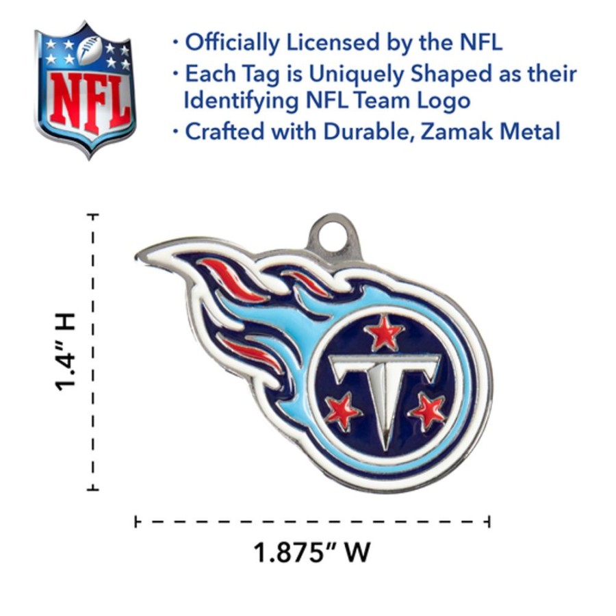 Collars, Leads & Accessories Pets First, Inc. | Nfl Tennessee Titans Dog Tag