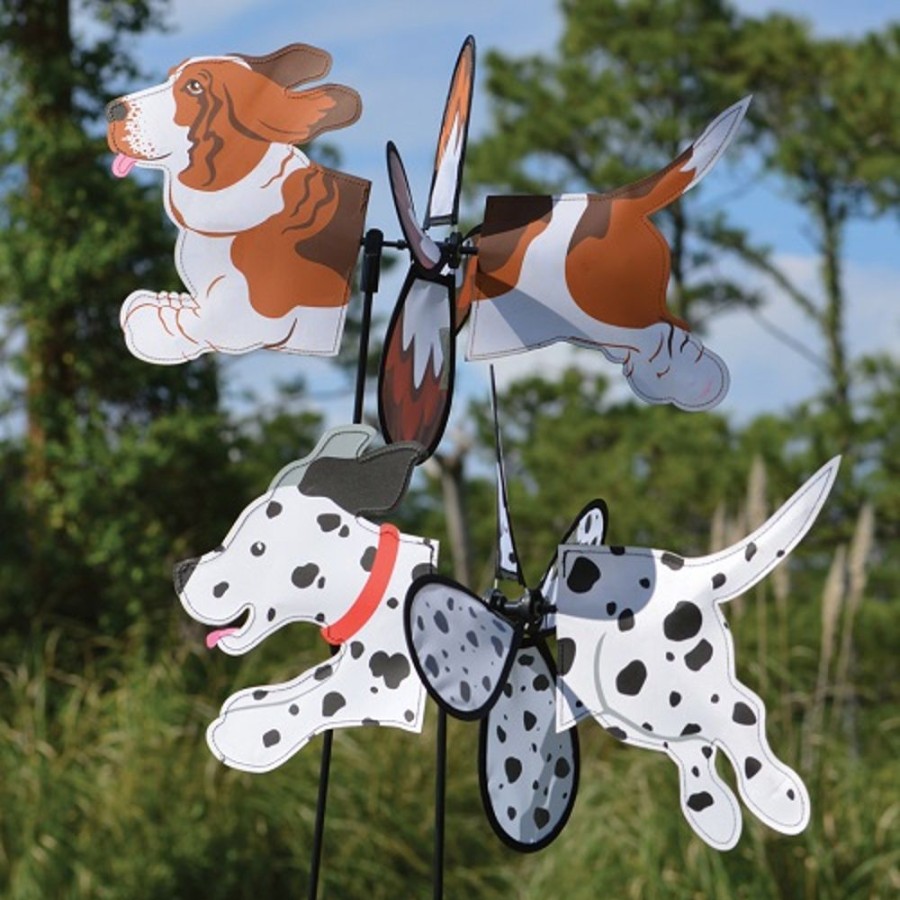 For The Home Windgarden by Premier Designs | Petite Spinner - Basset Hound