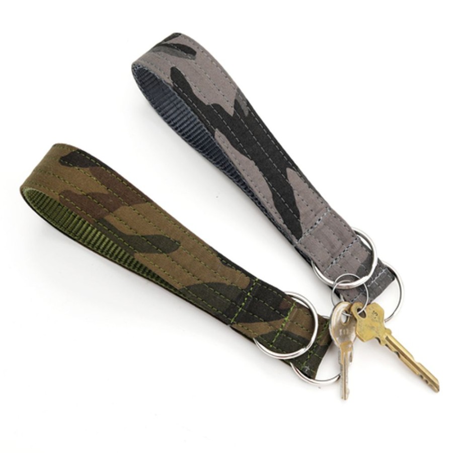 Stuff For Humans Mimi Green | Camo Key Chain Wristlet Fob