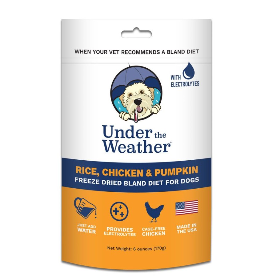 Pet Food Under the Weather | Rice, Chicken, & Pumpkin For Dogs - 7Oz Bags Of Meal Mix By Under The Weather