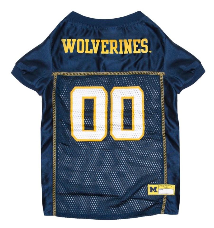 Pet Apparel Pets First, Inc. | Michigan Wolverines Dog Jersey