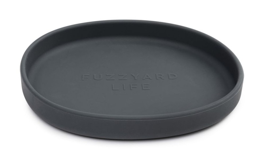 Bowls & Feeding Supplies FuzzYard Life | Fuzzyard Life Silicone Cat Dish - Slate Grey