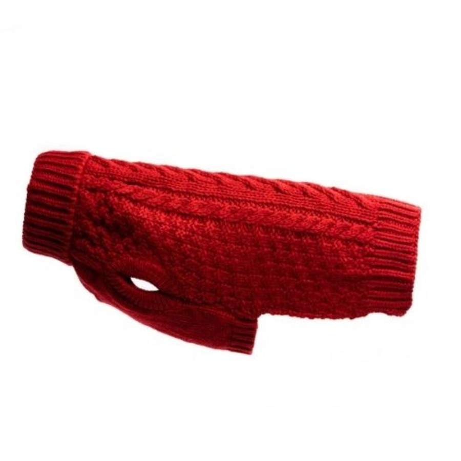 Pet Apparel (Continued) fabdog® | Red Super Chunky Turtleneck