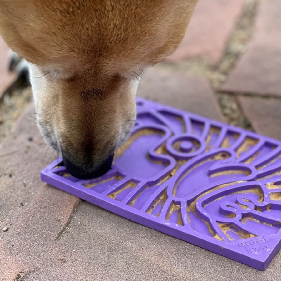 Bowls & Feeding Supplies SodaPup | Groovy Love Design Emat Enrichment Lick Mat - Small