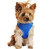 Harnesses Doggie Design, Inc. | Solid Color Mesh Wrap And Snap Choke Free Step In Harness - Cobalt Blue