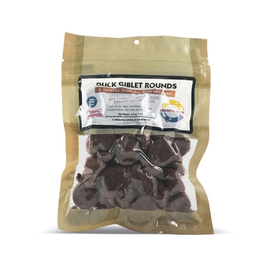 Treats Fresh Is Best | Duck Giblet Rounds, 3.5 Oz.