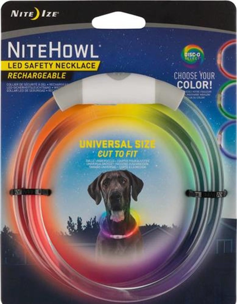 Collars, Leads & Accessories Nite-Ize® | Nite Ize - Nitehowl Rechargeable Led Safety Necklace - Disc-O Select