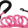 Collars, Leads & Accessories Doggy Tales | Heavyweight Rope Climbing Leash - Pink