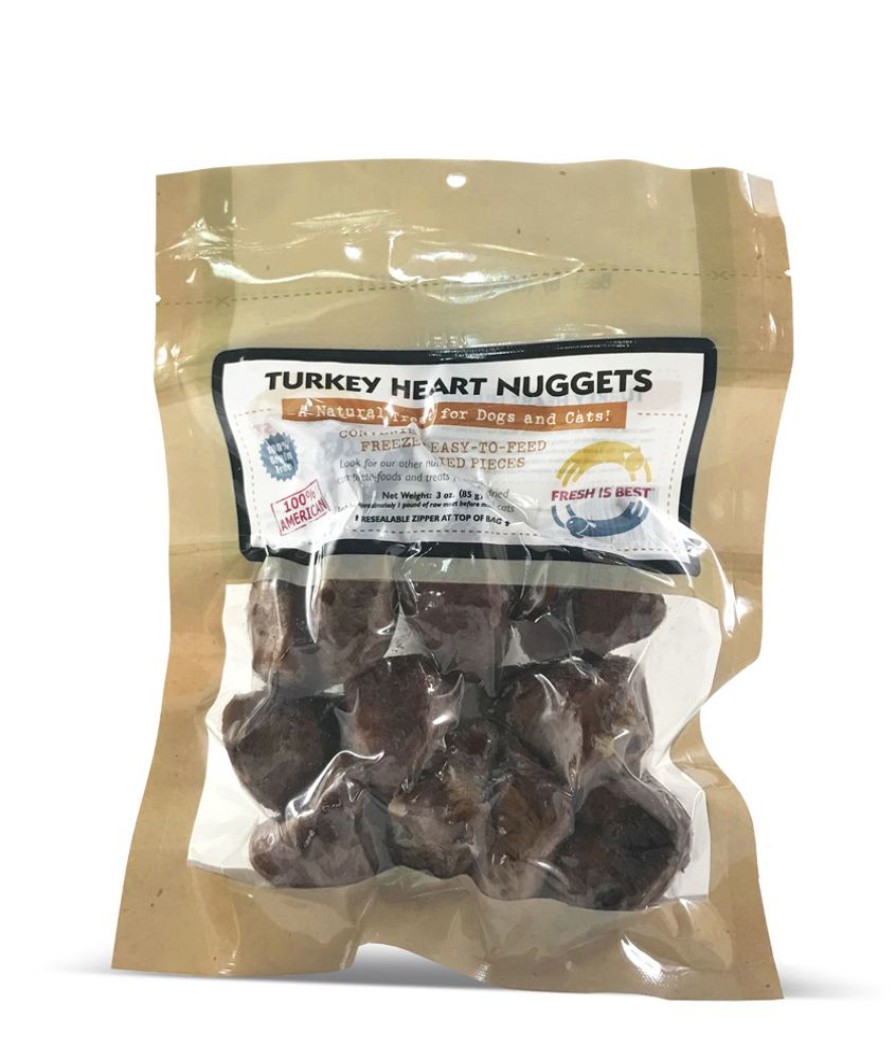 Treats Fresh Is Best | Turkey Heart Nuggets (Whole), 3 Oz.