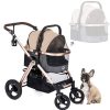 Totes & Carriers HPZ™ Pet Rover | Hpz Pet Rover Prime 3-In-1 Stroller - Taupe