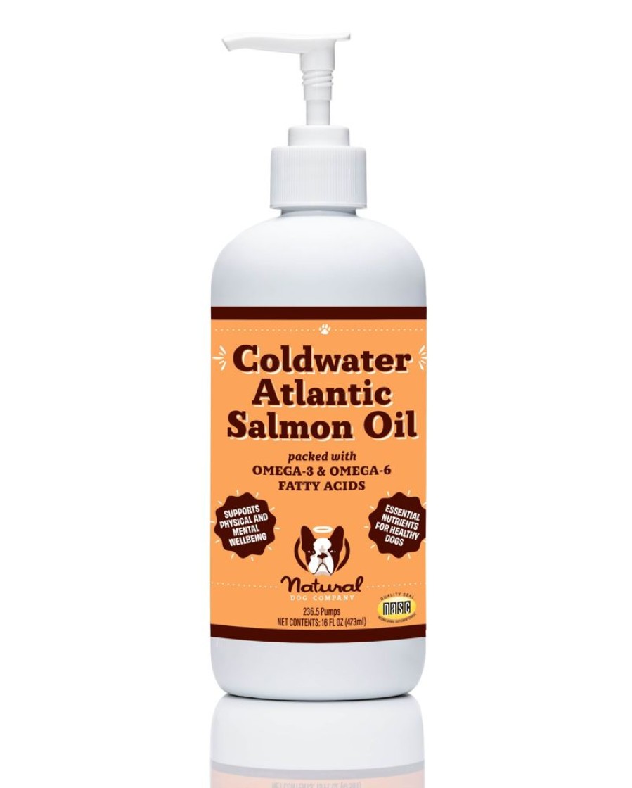 Pet Food Natural Dog Company | Coldwater Atlantic Salmon Oil - 16 Oz. (Case Of 4)