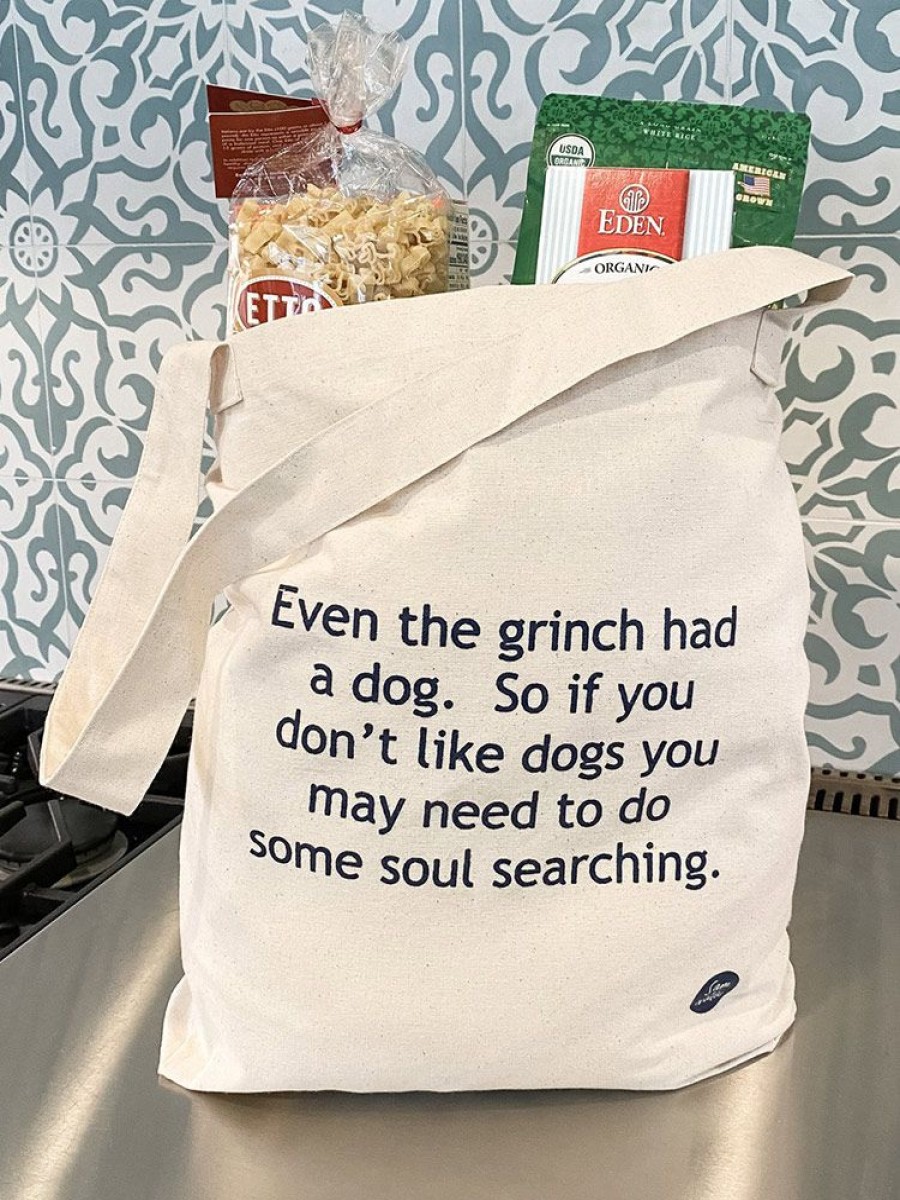 Stuff For Humans Sam & Nala | Canvas Bag - Even The Grinch Had A Dog