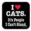 For The Home High Cotton, Inc. | I Heart Cats Coaster