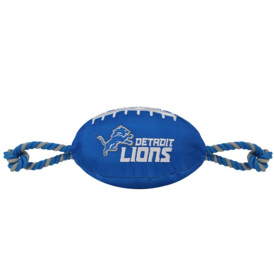 Pet Apparel Pets First, Inc. | Nfl Detroit Lions Nylon Football Toy