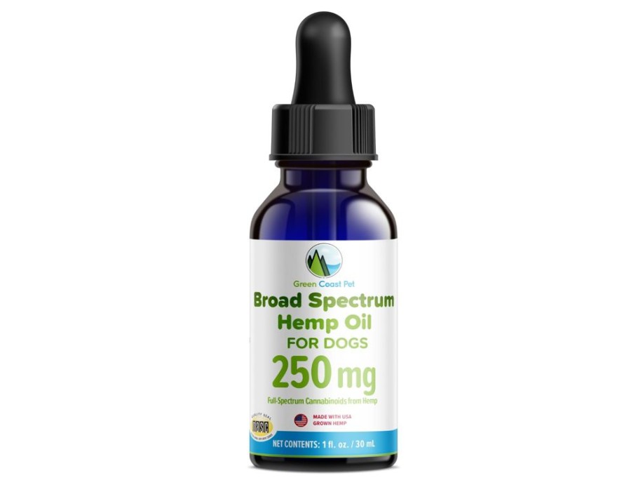 Health & Safety Green Coast Pet | 250 Mg Broad-Spectrum Hemp Oil Dropper For Dogs