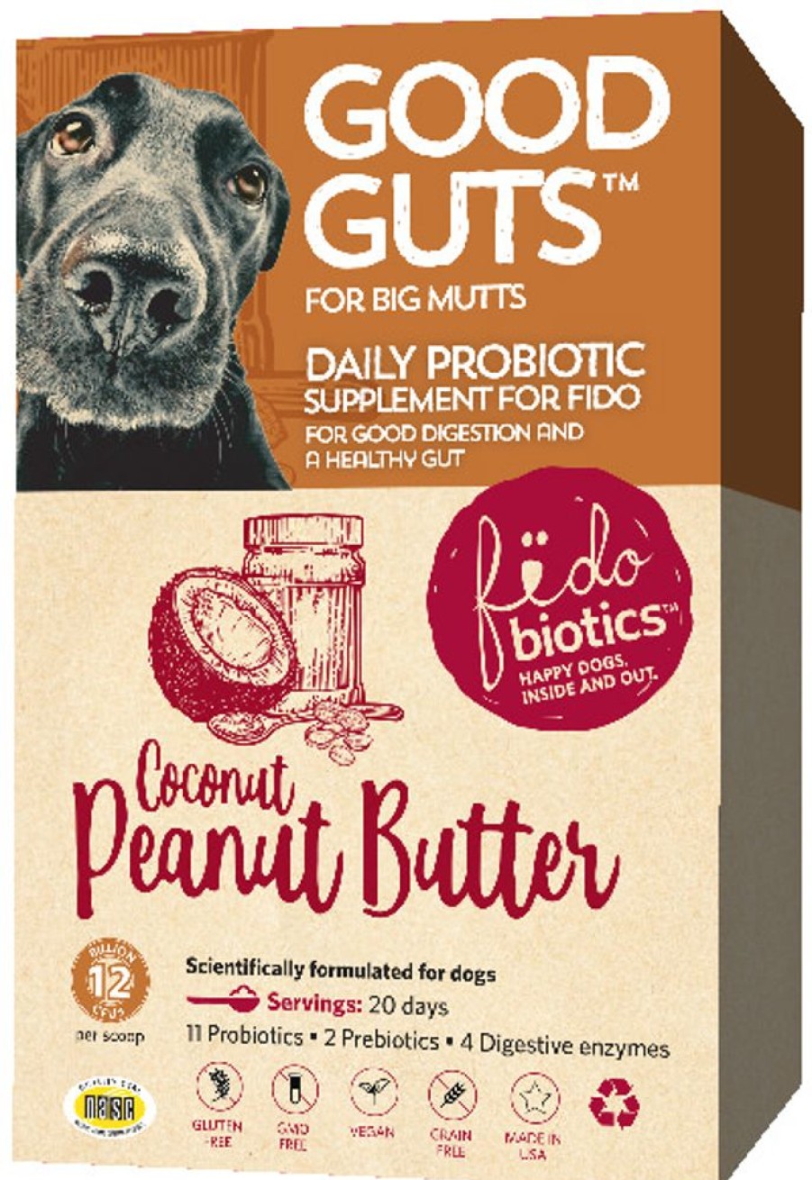 Health & Safety Fidobiotics | Probiotics - Good Guts For Big Mutts - Coconut Peanut Butter Flavor