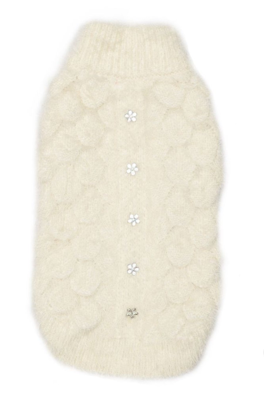 Pet Apparel (Continued) Hip Doggie Inc. | Cream Mohair Blossom Sweater